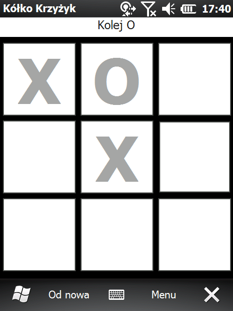TicTacToe on a Motorola ES400