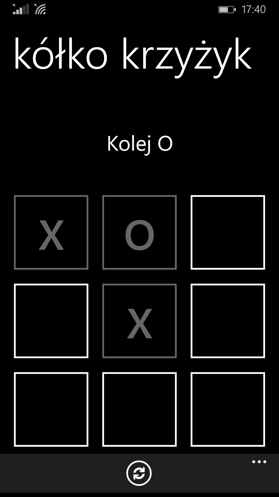 TicTacToe on a Lumia 930