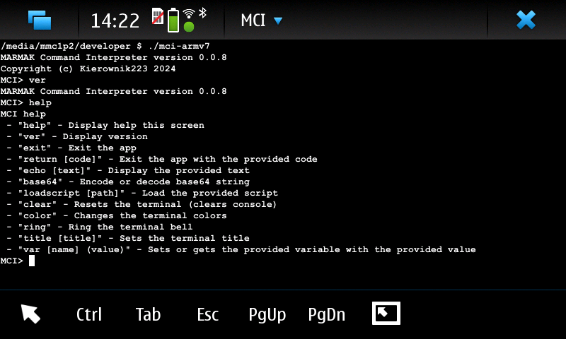 MCI on Maemo 5 (Nokia N900)