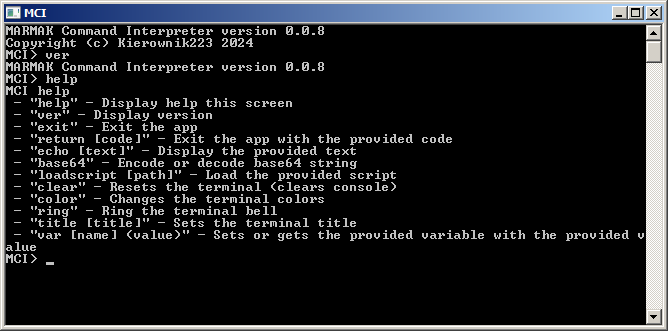 MCI on Windows 7